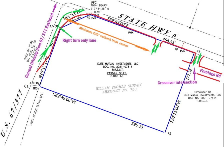 TBD State Hwy 6, Dublin, TX à vendre - Plan de site - Image 2 de 4