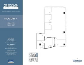 3500 Oak Lawn Ave, Dallas, TX for lease Floor Plan- Image 1 of 2