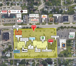 1219 W 14 Mile Rd, Clawson, MI - Aerial  map view
