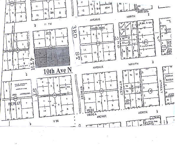 301-329 10th Ave N, Jacksonville Beach, FL for lease - Plat Map - Image 2 of 7