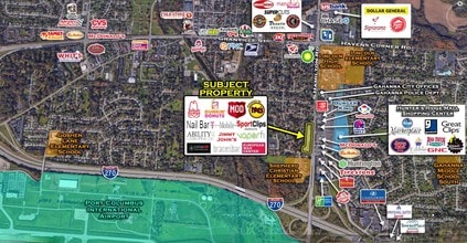 301-313 S Hamilton Rd, Gahanna, OH - Aerial map view