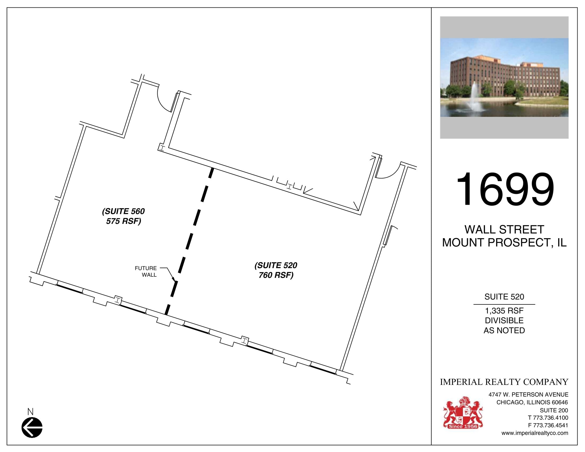 1699 Wall St, Mount Prospect, IL for lease Site Plan- Image 1 of 1