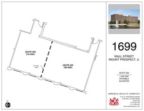 1699 Wall St, Mount Prospect, IL for lease Site Plan- Image 1 of 1