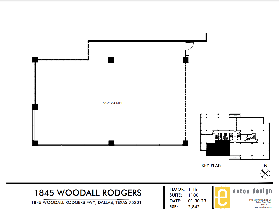 1845 Woodall Rodgers Fwy, Dallas, TX à louer Plan d  tage- Image 1 de 1