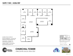 12400 Coit Rd, Dallas, TX à louer Plan d’étage- Image 1 de 1