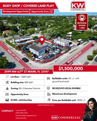 Plus de détails pour 3099 NW 62nd St, Miami, FL - Commerce de détail à vendre