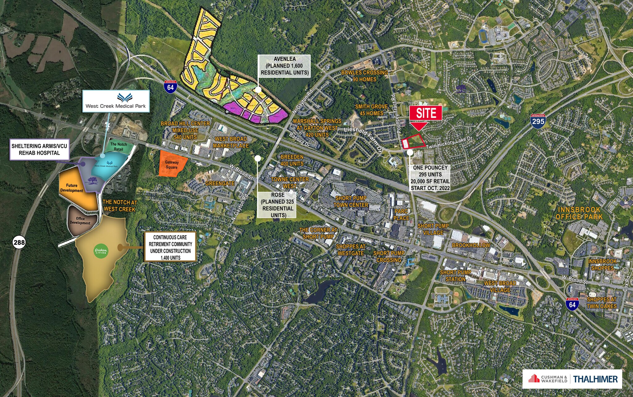 Pouncey Tract Road at Twin Hickory Lake Road, Glen Allen, VA à vendre Photo principale- Image 1 de 2