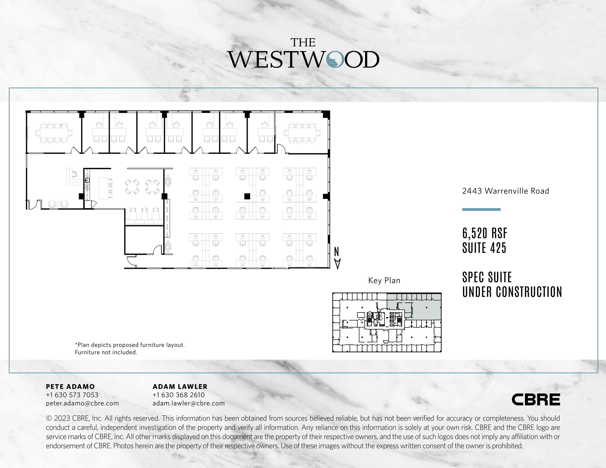 2443 Warrenville Rd, Lisle, IL for lease Floor Plan- Image 1 of 1