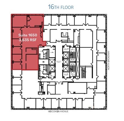 250 E Wisconsin Ave, Milwaukee, WI à louer Plan d’étage- Image 1 de 1
