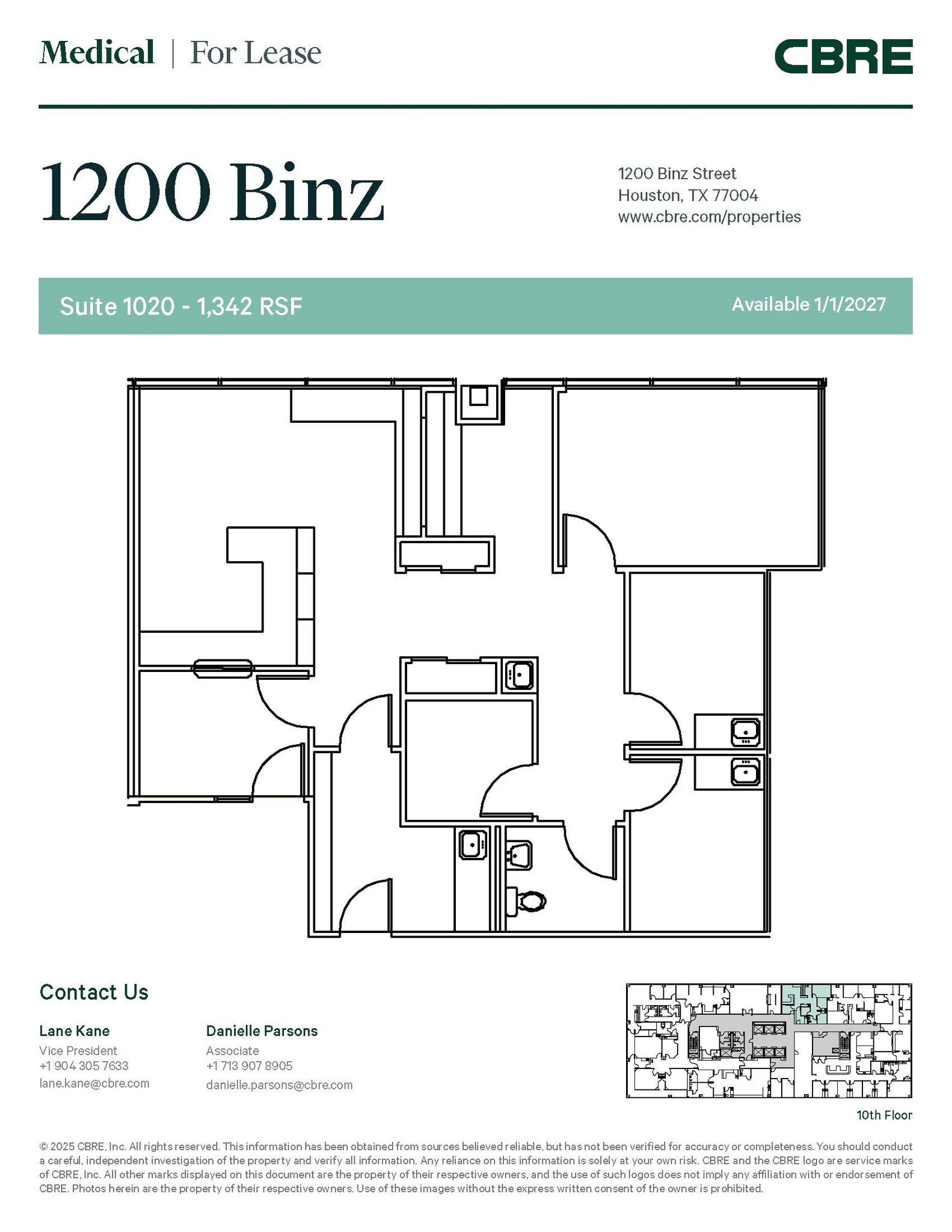 1200 Binz St, Houston, TX à louer Photo intérieure- Image 1 de 1