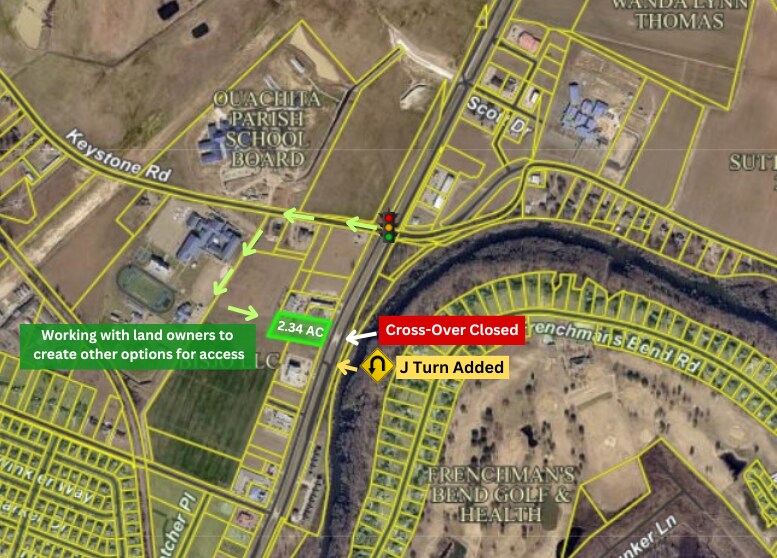 Hwy 165/Sterlington Road, Monroe, LA for sale - Aerial - Image 3 of 3