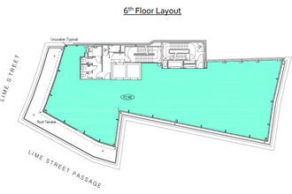 21 Lime St, London à louer Plan d’étage- Image 2 de 2