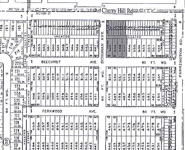 33545 Cherry Hill Rd, Westland, MI for lease - Plat Map - Image 2 of 3