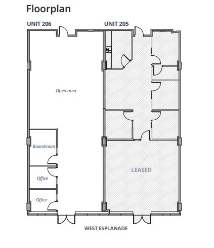 252 W Esplanade, North Vancouver, BC for lease Floor Plan- Image 1 of 1