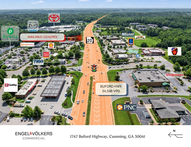 1747 Buford Hwy, Cumming, GA for sale - Building Photo - Image 3 of 12
