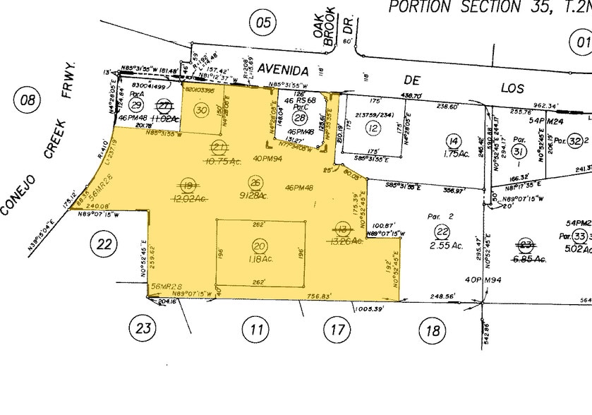 1724-1772 Avenida De Los Arboles, Thousand Oaks, CA à louer - Plan cadastral - Image 2 de 38