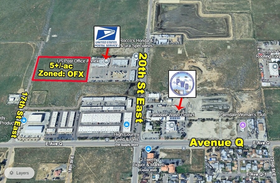 17th Street East St, Palmdale, CA à vendre - Aérien - Image 1 de 2