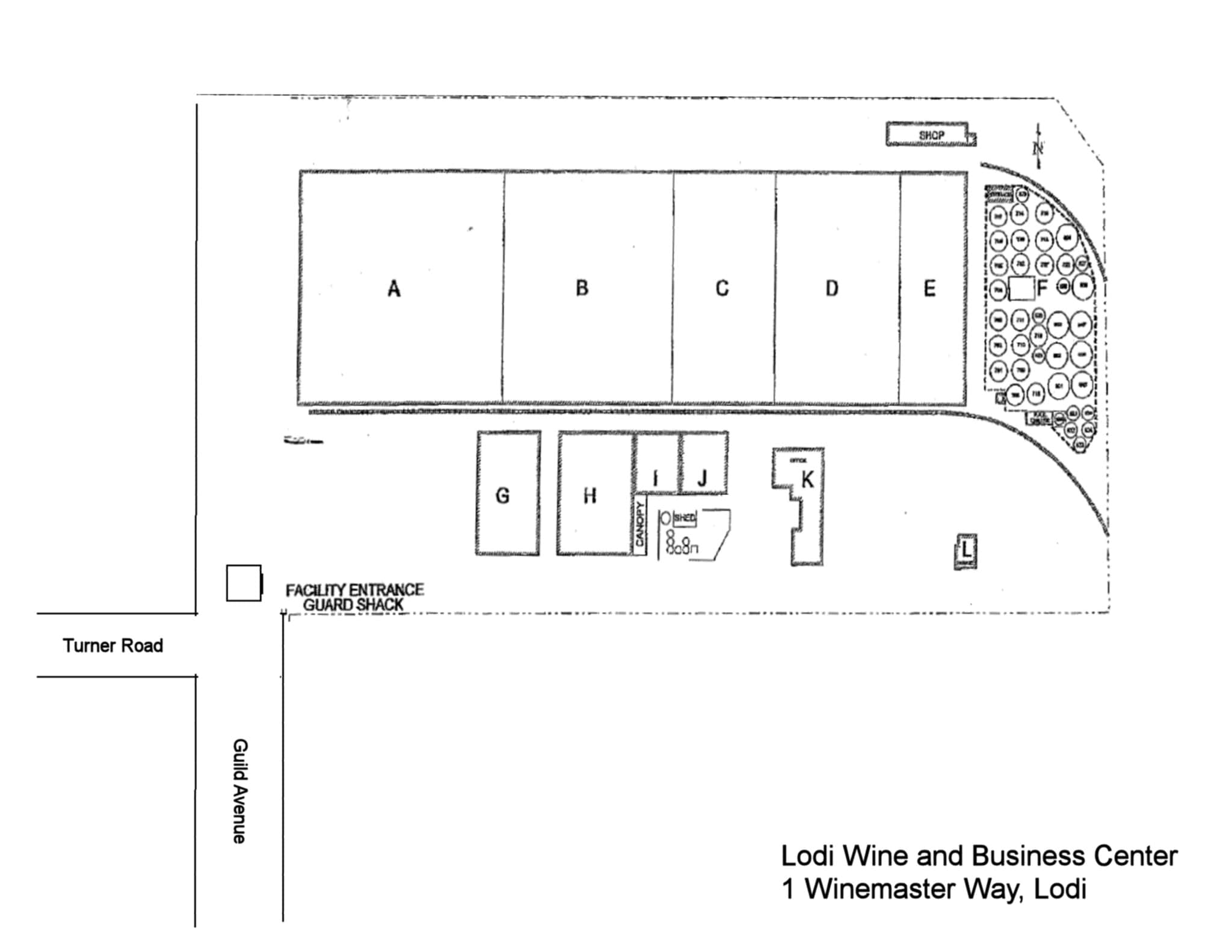 1 Wine Master Way, Lodi, CA for lease Site Plan- Image 1 of 2