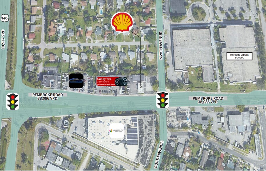 2801 Pembroke Rd, Hollywood, FL à vendre - Aérien - Image 2 de 6