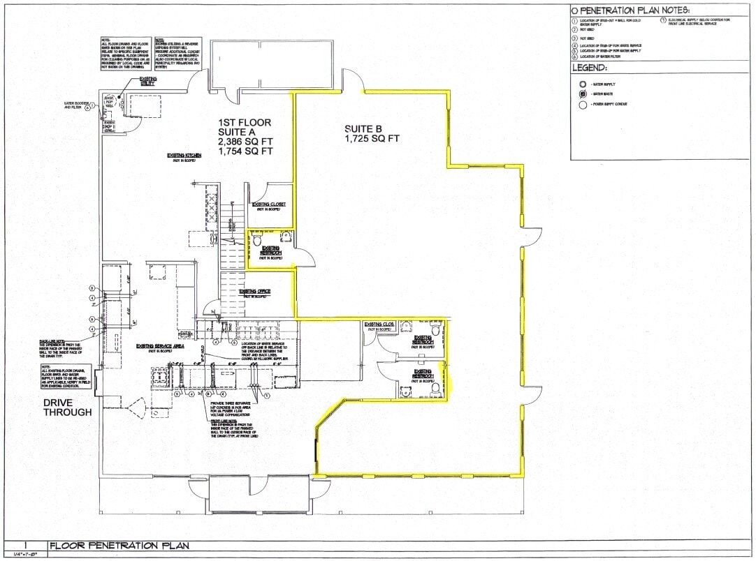 323 N Main St, Middleton, MA à louer Plan d’étage- Image 1 de 1