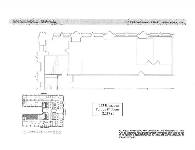 233 Broadway, New York, NY for lease Floor Plan- Image 1 of 2