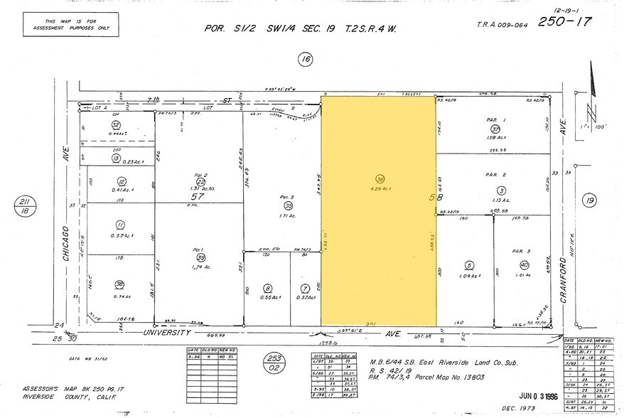 1575 University Ave, Riverside, CA à louer - Plan cadastral - Image 3 de 12
