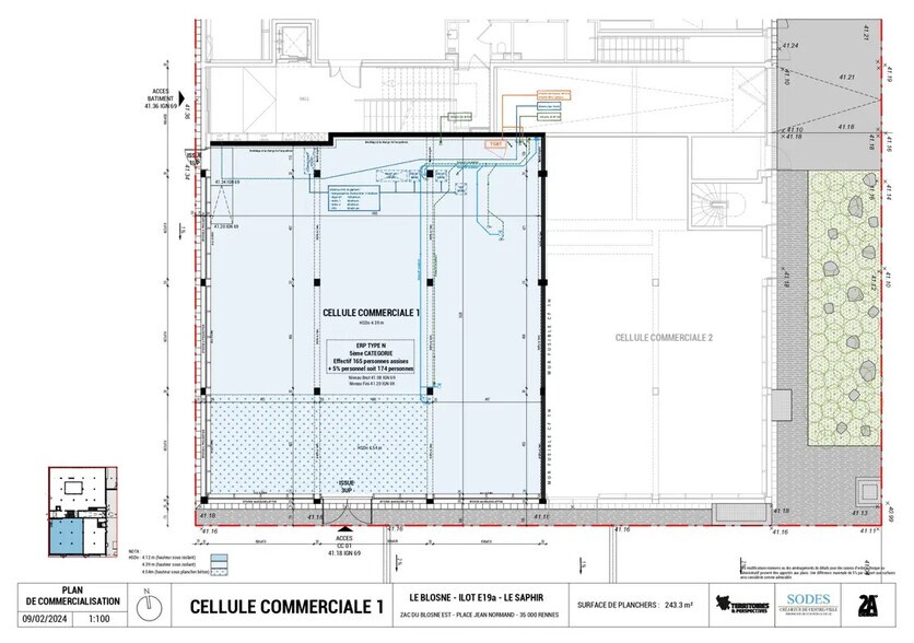 29 Boulevard De Yougoslavie, Rennes for lease - Floor Plan - Image 2 of 3