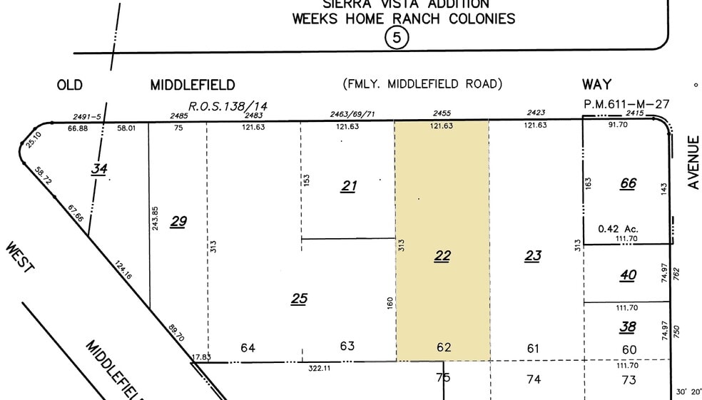 2455 Old Middlefield Way, Mountain View, CA for lease - Plat Map - Image 3 of 3