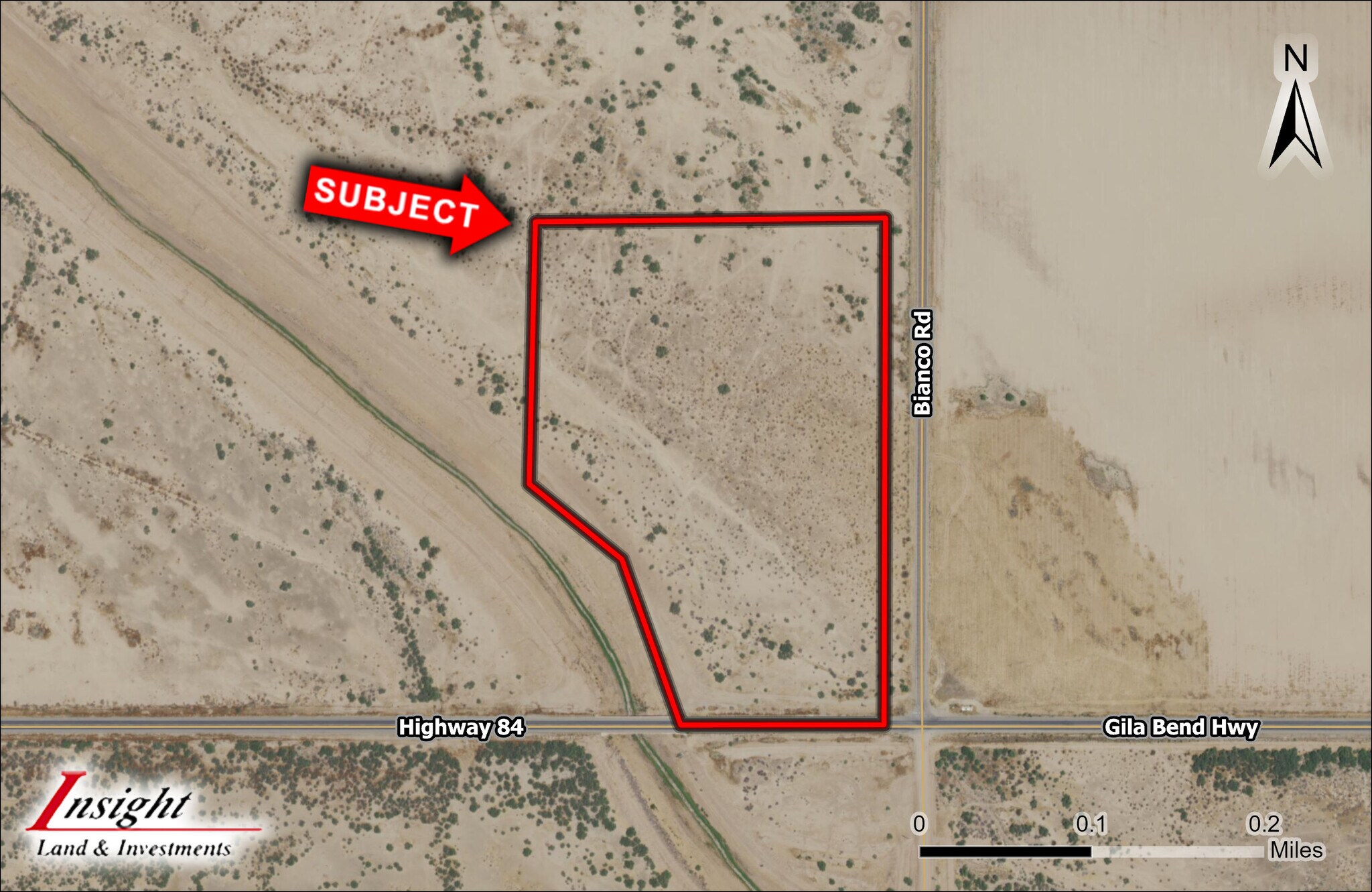 Gila Bend, Casa Grande, AZ à vendre Aérien- Image 1 de 4