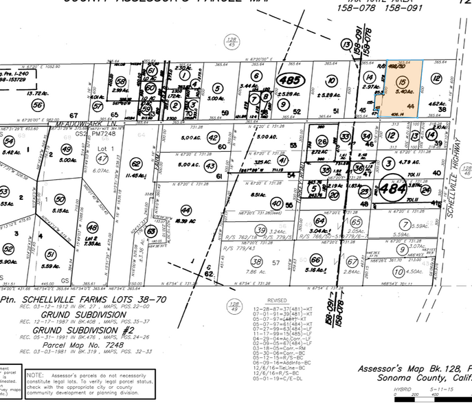 160 Meadowlark Ln, Sonoma, CA à vendre - Plan cadastral - Image 1 de 1