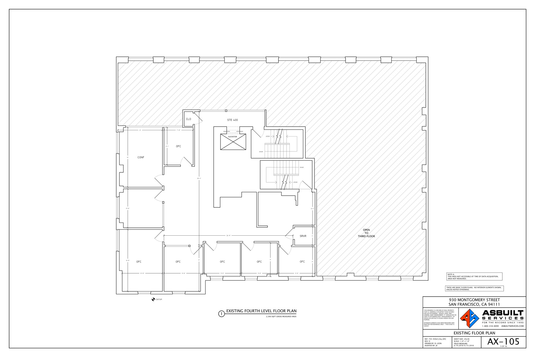 930 Montgomery St, San Francisco, CA à louer Plan de site- Image 1 de 5