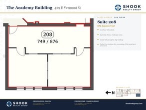 429 E Vermont St, Indianapolis, IN à louer Plan de site- Image 1 de 1