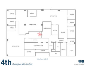 39-43 W 37th St, New York, NY à louer Plan d  tage- Image 1 de 4