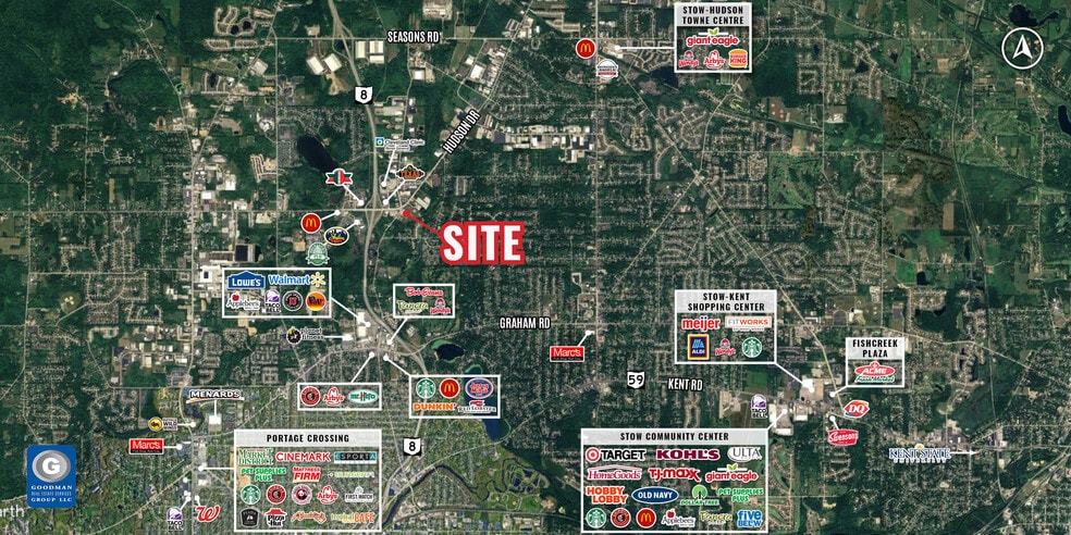 4141 Hudson Dr, Stow, OH for lease - Aerial - Image 2 of 3