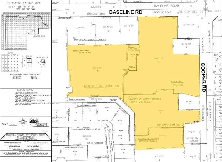1400-1474 N Cooper Rd, Gilbert, AZ for lease - Plat Map - Image 2 of 14