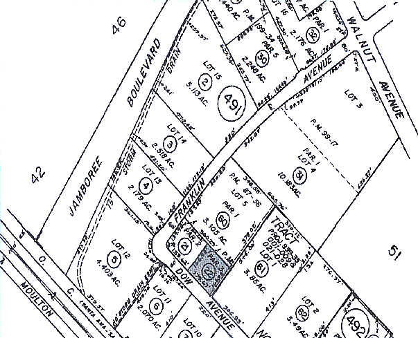 2661 Dow Ave, Tustin, CA for lease - Plat Map - Image 2 of 6