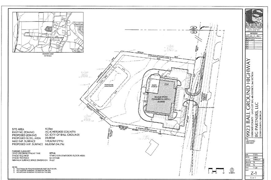 9923 Ball Ground Hwy, Ball Ground, GA à vendre - Plan de site - Image 2 de 2