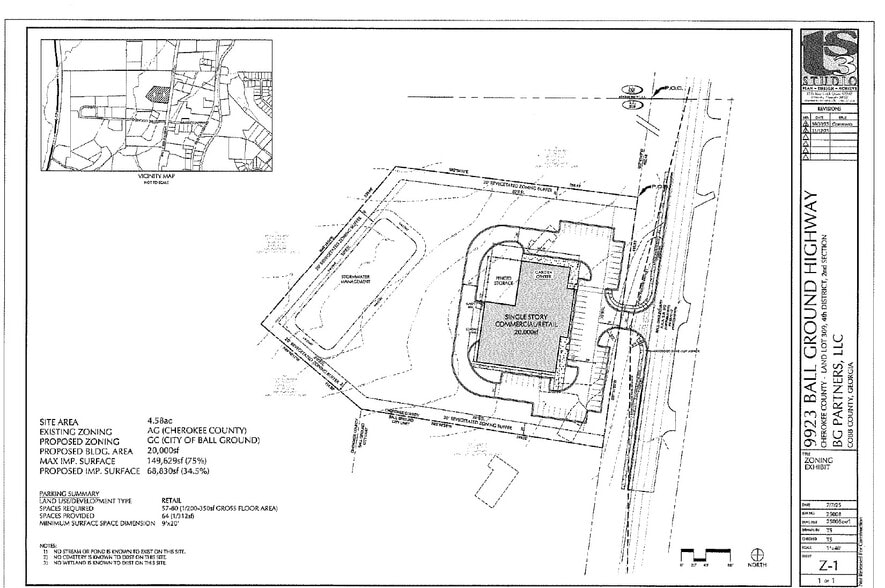 9923 Ball Ground Hwy, Ball Ground, GA for sale - Site Plan - Image 2 of 2