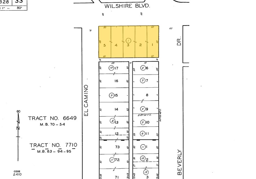 9460-9470 Wilshire Blvd, Beverly Hills, CA for lease - Plat Map - Image 2 of 5