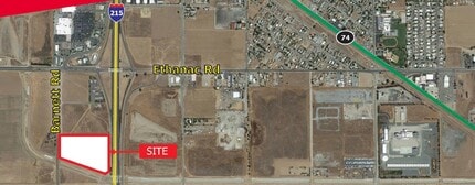 Barnett Rd, Perris, CA - Aerial  map view