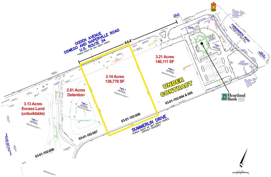 1521-1553 Ogden Ave, Aurora, IL for lease - Plat Map - Image 2 of 2