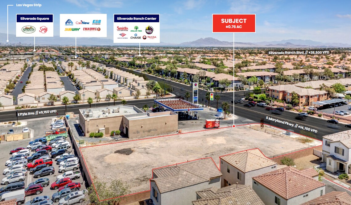 S Maryland Pkwy & E Pyle Ave, Las Vegas, NV for lease Aerial- Image 1 of 11