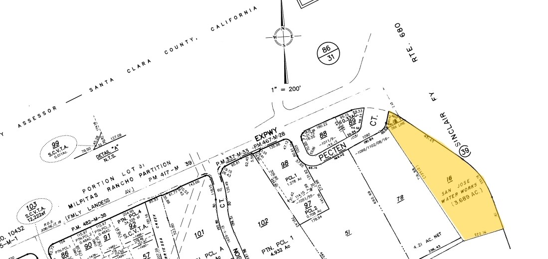 Pecten Ct, San Jose, CA à vendre Plan cadastral- Image 1 de 2