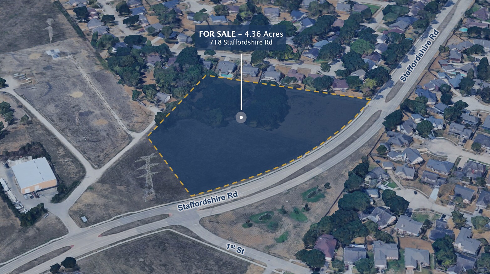 718 Staffordshire, Stafford, TX for sale Aerial- Image 1 of 3