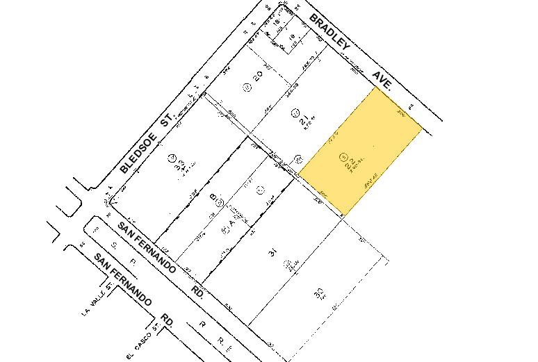 13001-13051 Bradley Ave, Sylmar, CA à louer - Plan cadastral - Image 2 de 4