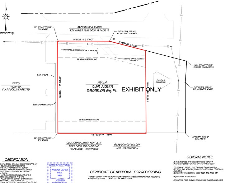 101 Beaver Trl, Glasgow, KY for sale - Plat Map - Image 2 of 2