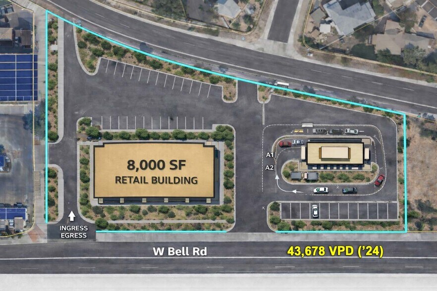 N/NEC Bell Rd & 51st Ave, Glendale, AZ à louer - Plan de site - Image 3 de 6
