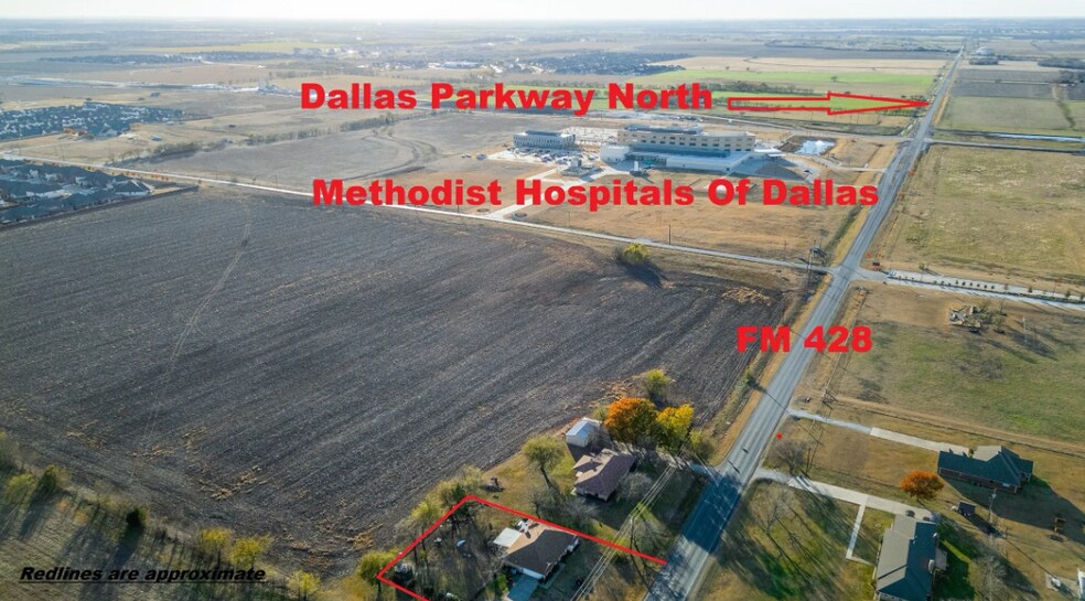 13501 W FM 428, Celina, TX à vendre - Aérien - Image 2 de 7
