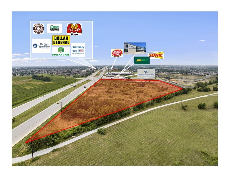 China Spring Hwy, Waco, TX à vendre - Aérien - Image 2 de 2