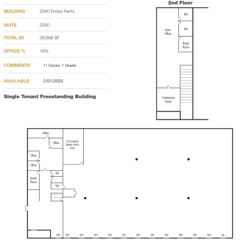 2340 Enrico Fermi Dr, San Diego, CA for lease Floor Plan- Image 1 of 1